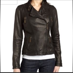 Michael Michael Kors Leather Biker Motorcycle Jacket